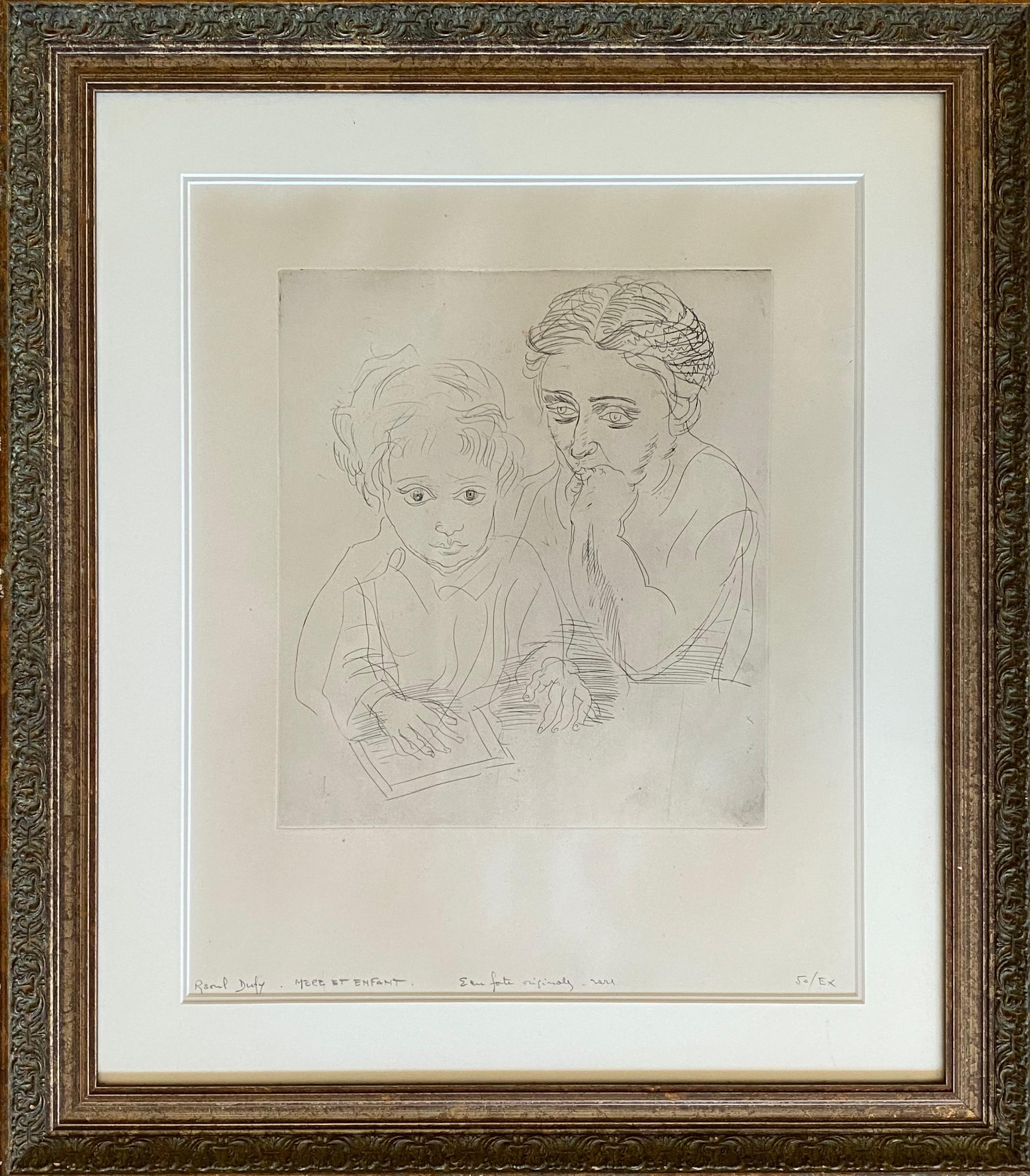 “Mere et Enfant” - Print by Raoul Dufy