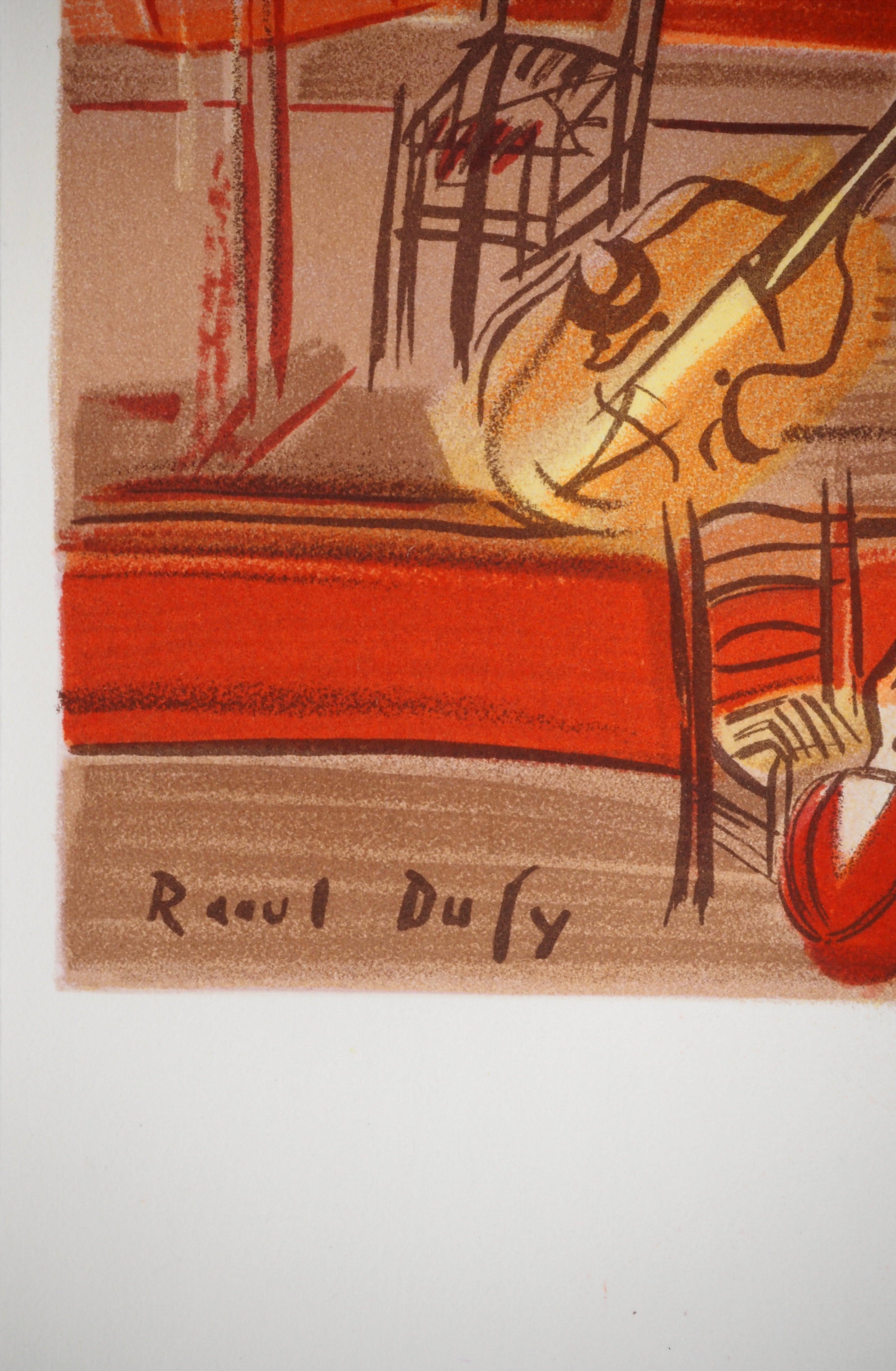Orchestra : Intervallo - Litografia (Mourlot) - Print di Raoul Dufy