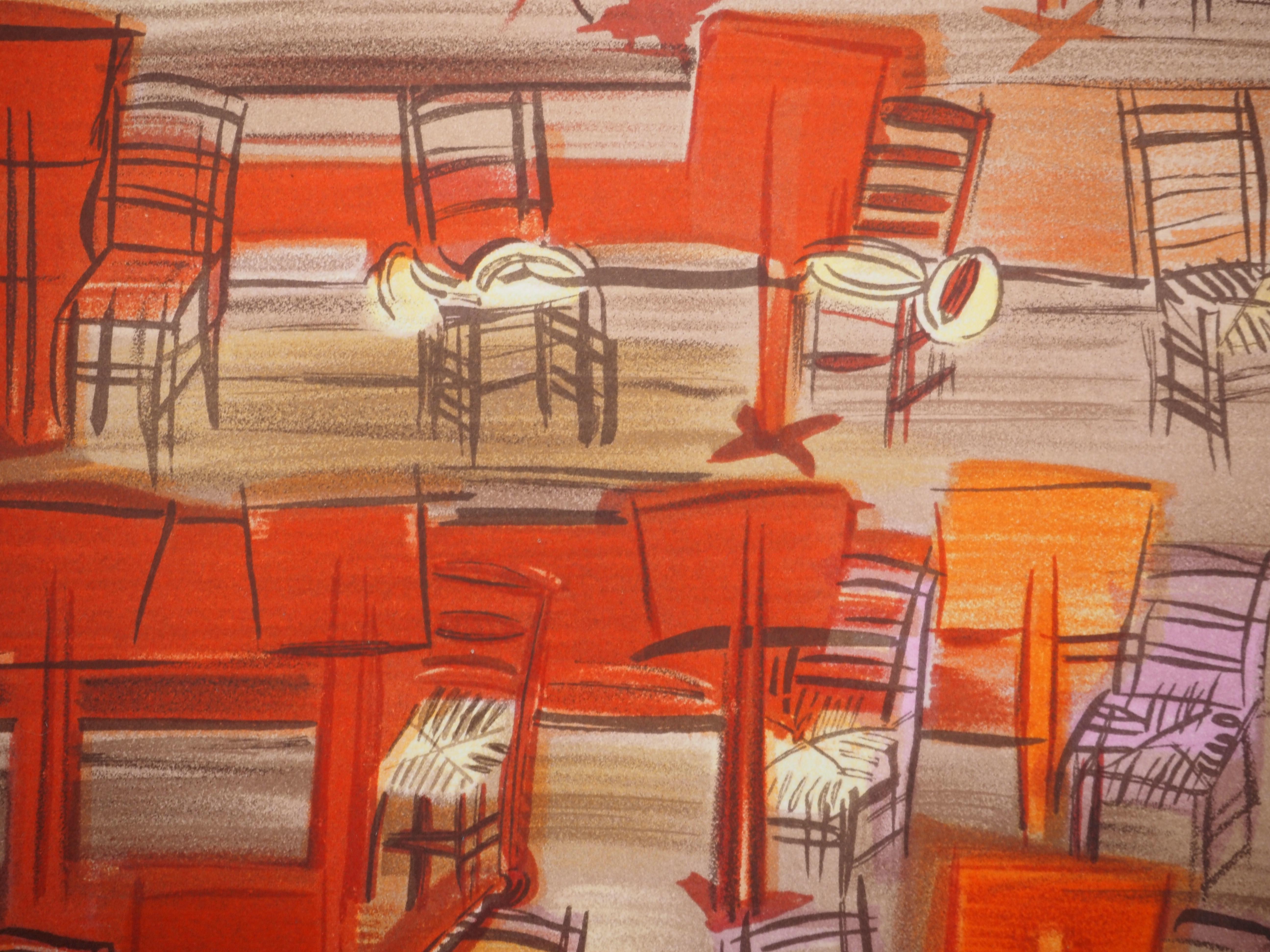 Raoul Dufy (1877-1953)
Orchestra : Intervallo

Litografia (atelier Mourlot)
Firma stampata nella lastra 
Su pergamena 30 x 24 cm (c. 11,8 x 9,4 pollici)

Condizioni eccellenti