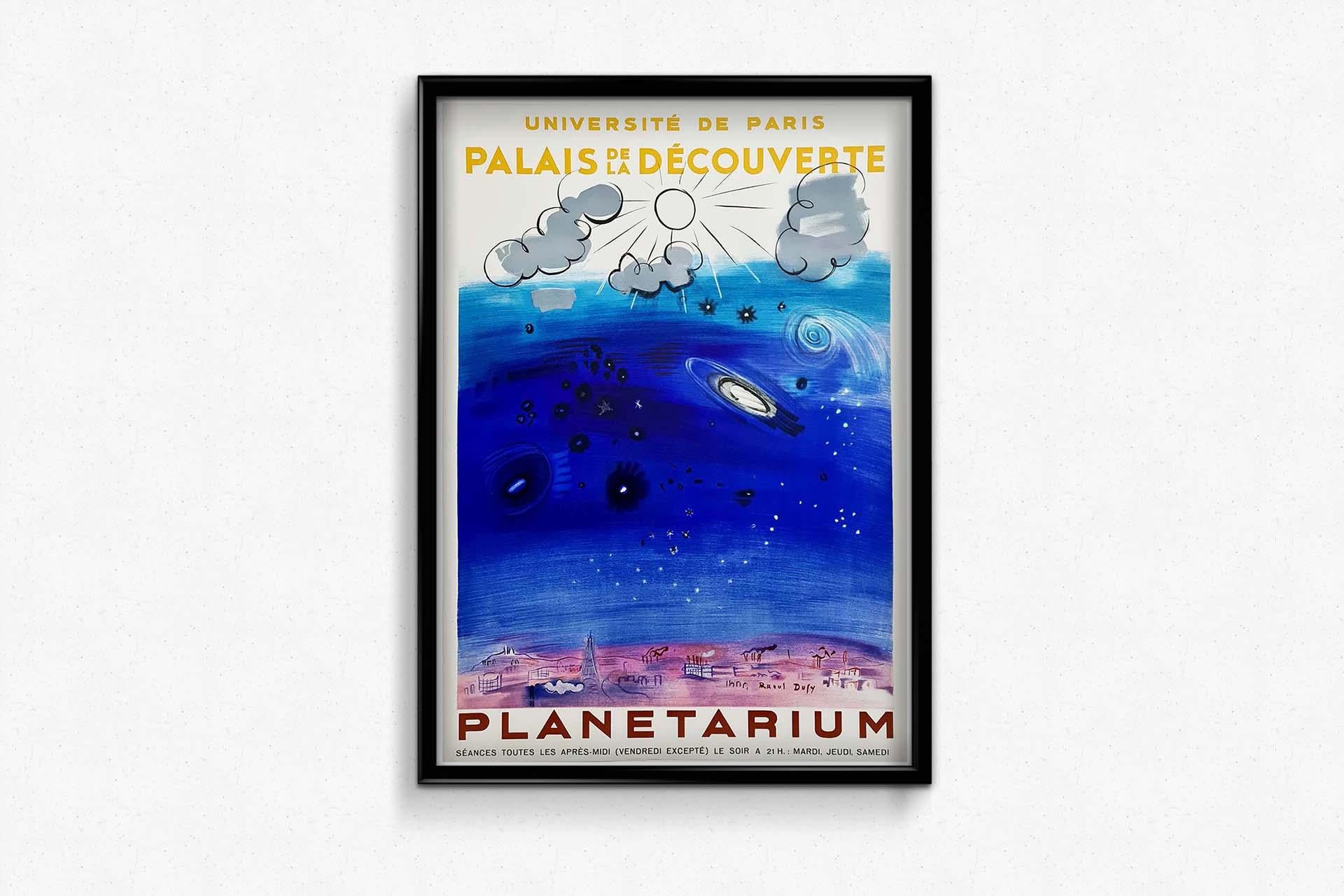 Original Poster by Raoul Dufy for the Planetarium at the Palais de la découverte 1