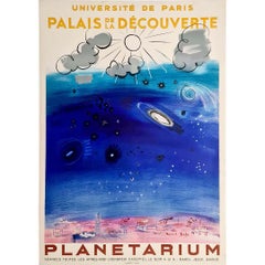Poster originale di Raoul Dufy per il Planetario del Palais de la découverte