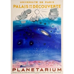 Cartel original de Raoul Dufy para el Planetario del Palacio del Descubrimiento