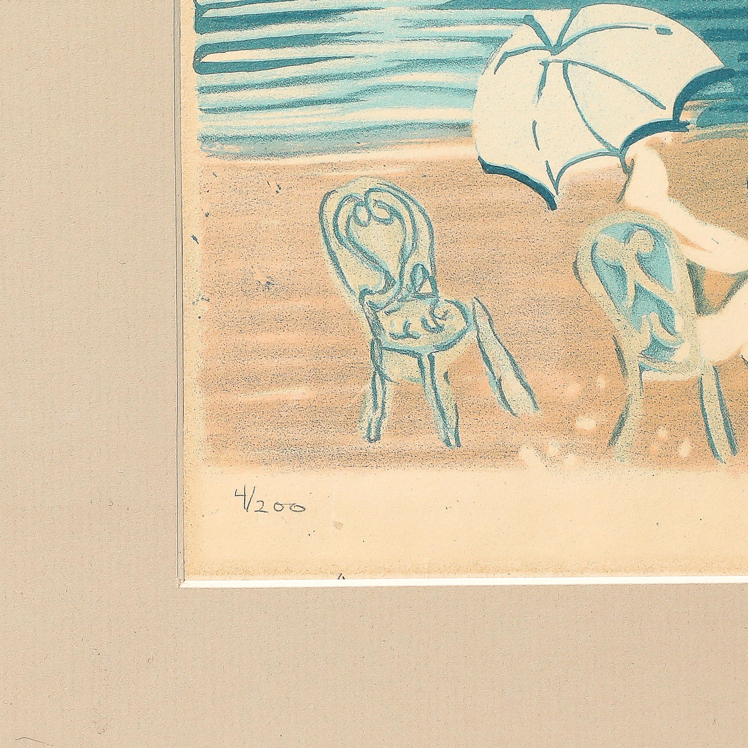 Litografia post impressionista intitolata 