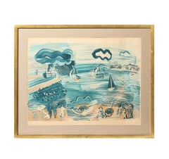 Vintage 1950 French Raoul Dufy Vintage 1950 French Raoul Dufy