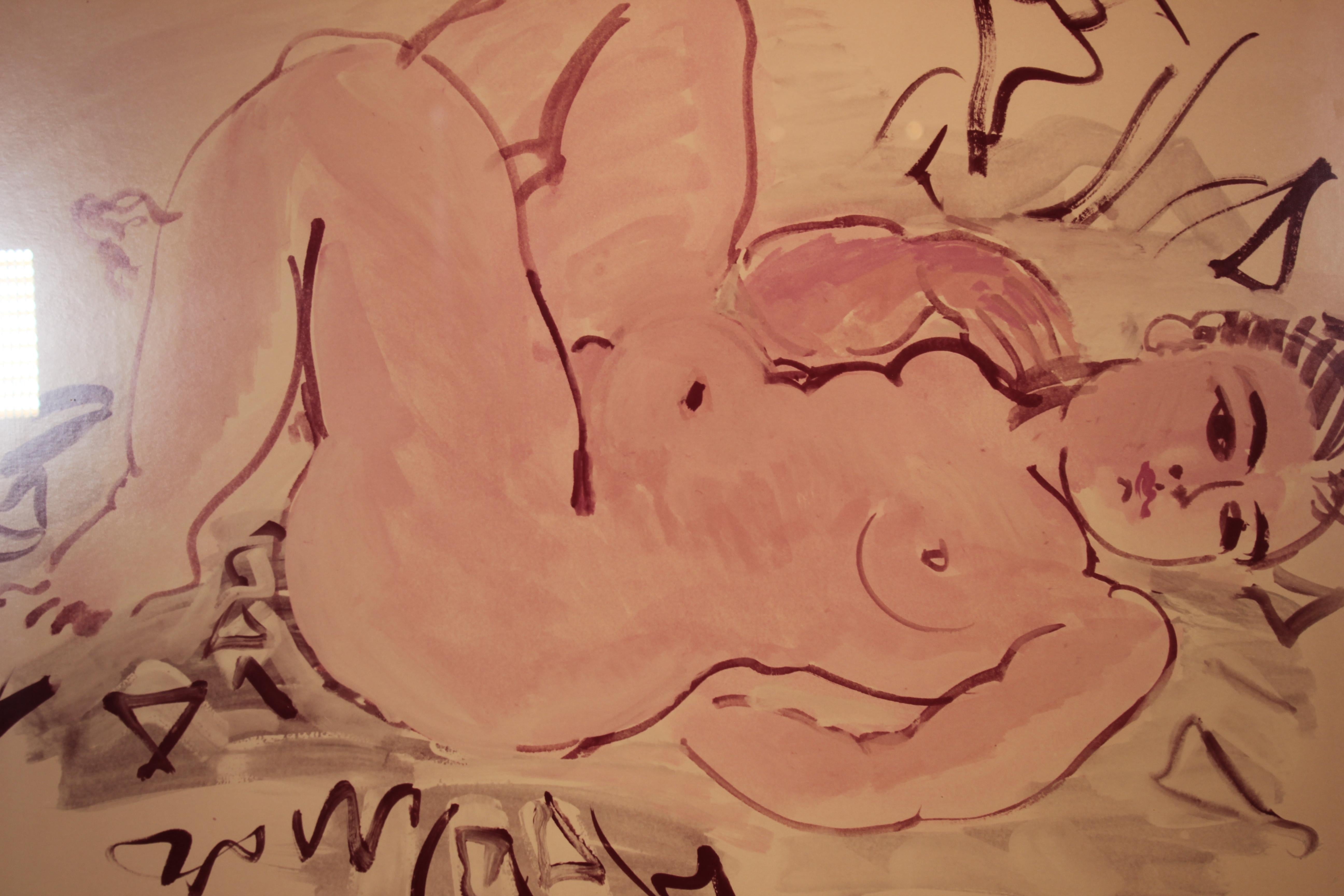 the draftsman drawing a reclining nude