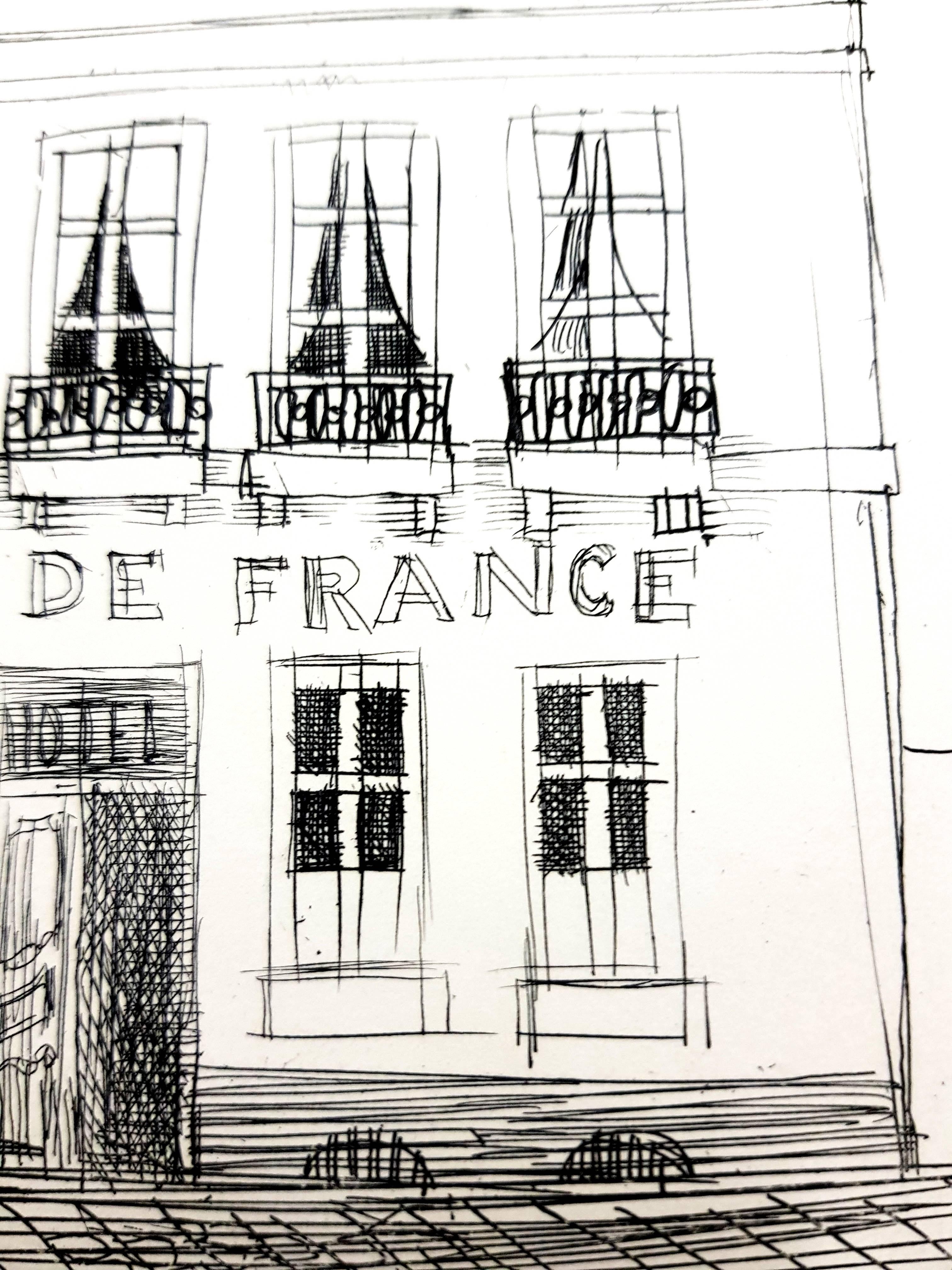 Raoul Dufy - A L'Ecu de France - Eau-forte originale en vente 3