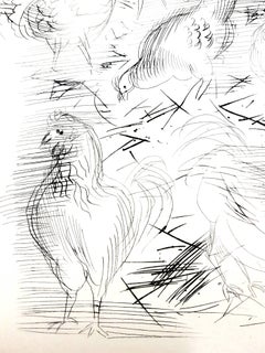 Raoul Dufy - Chickens - Original Etching