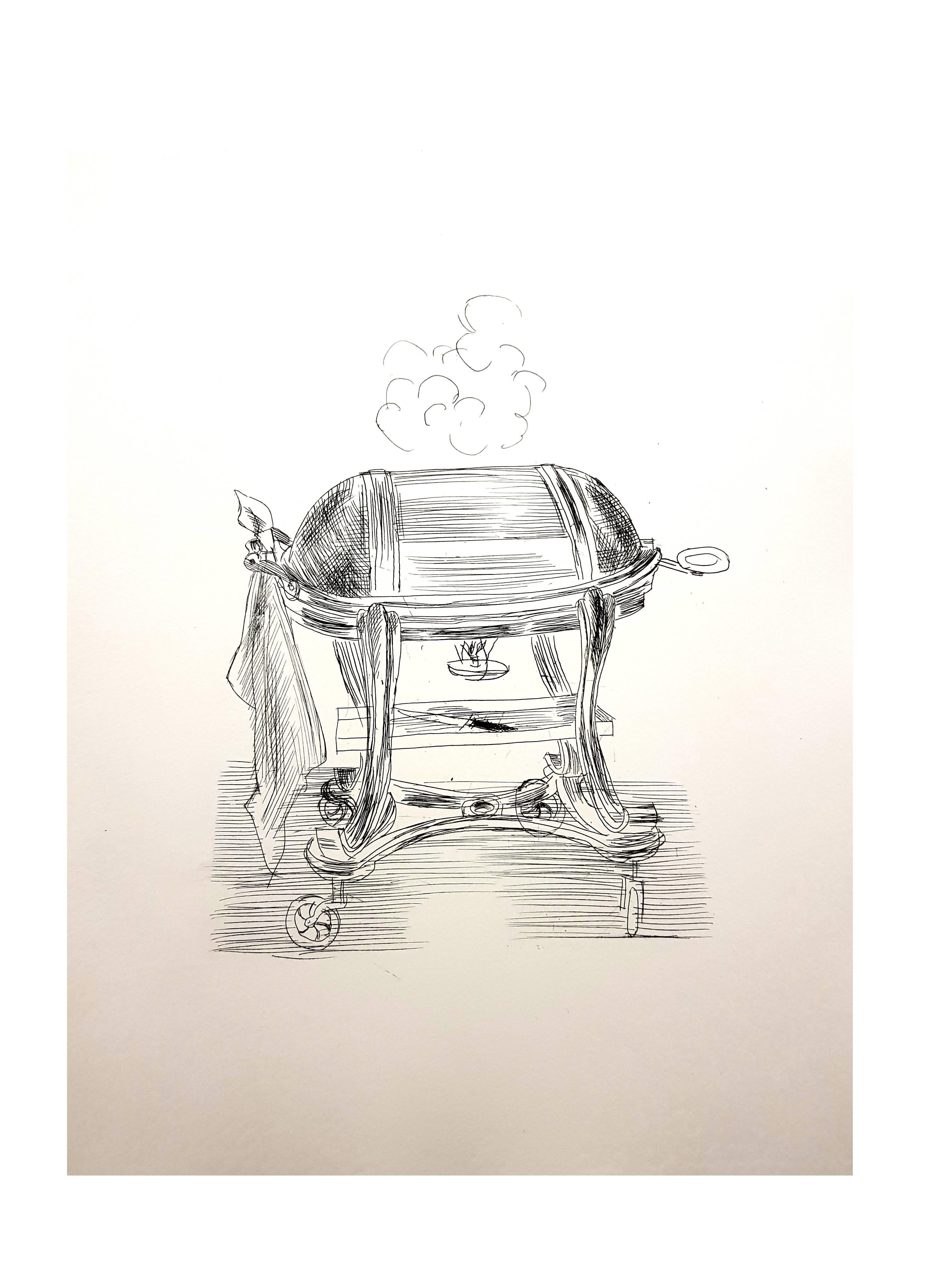 Raoul Dufy - Cocina - Grabado original en venta 3