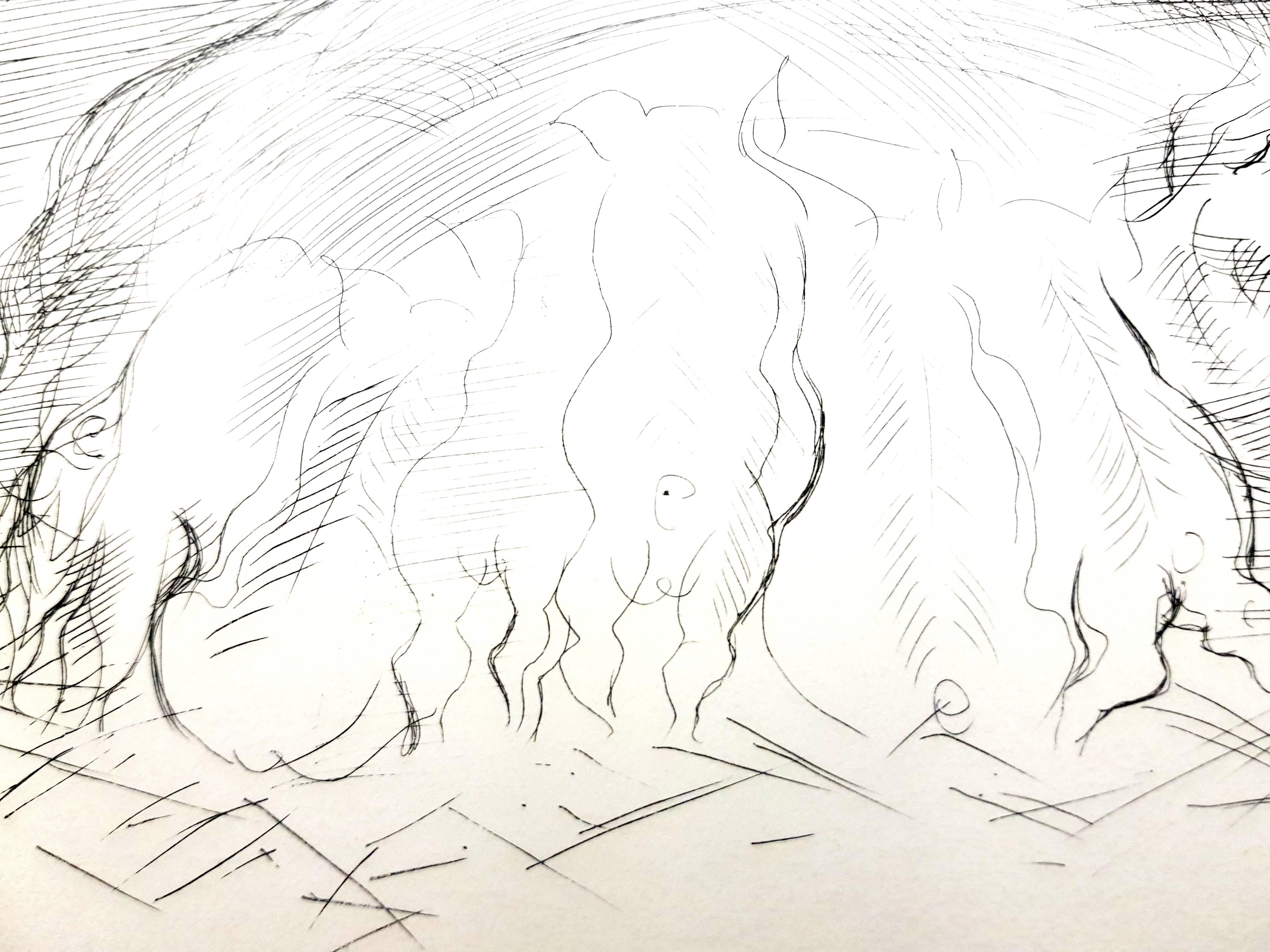 Raoul Dufy - Bauernpferde - Original-Radierung im Angebot 3