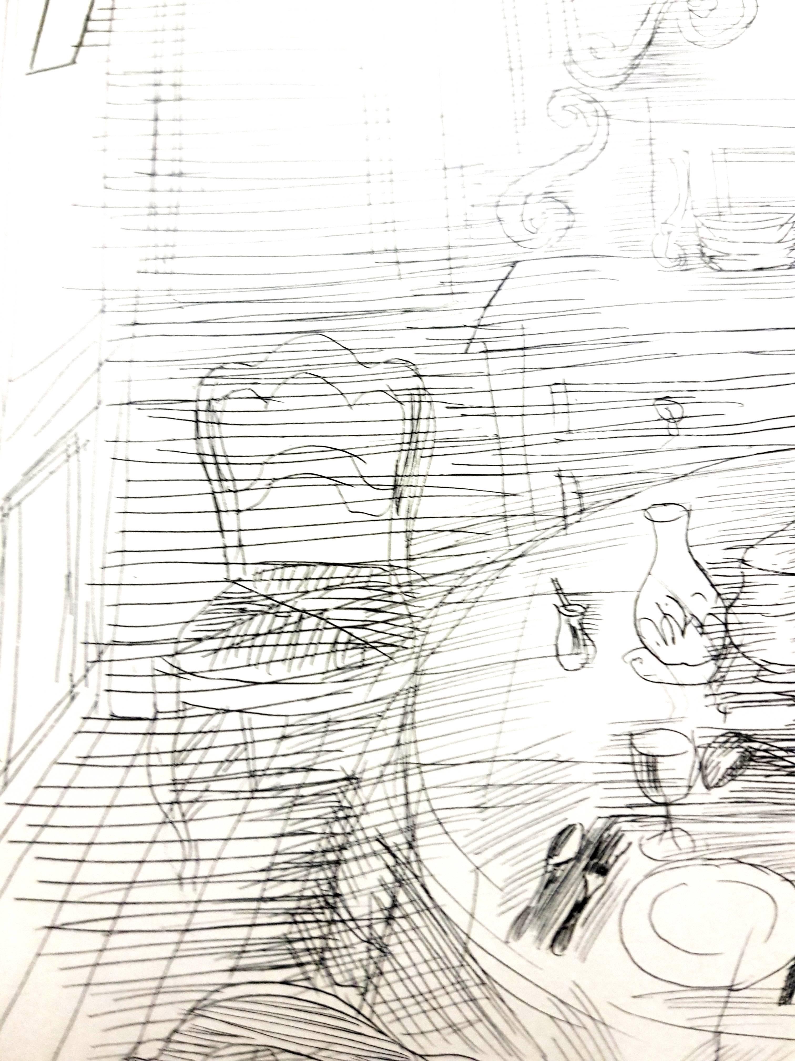 Raoul Dufy - Französisches Abendessen - Original-Radierung
Abmessungen: 13 x 10