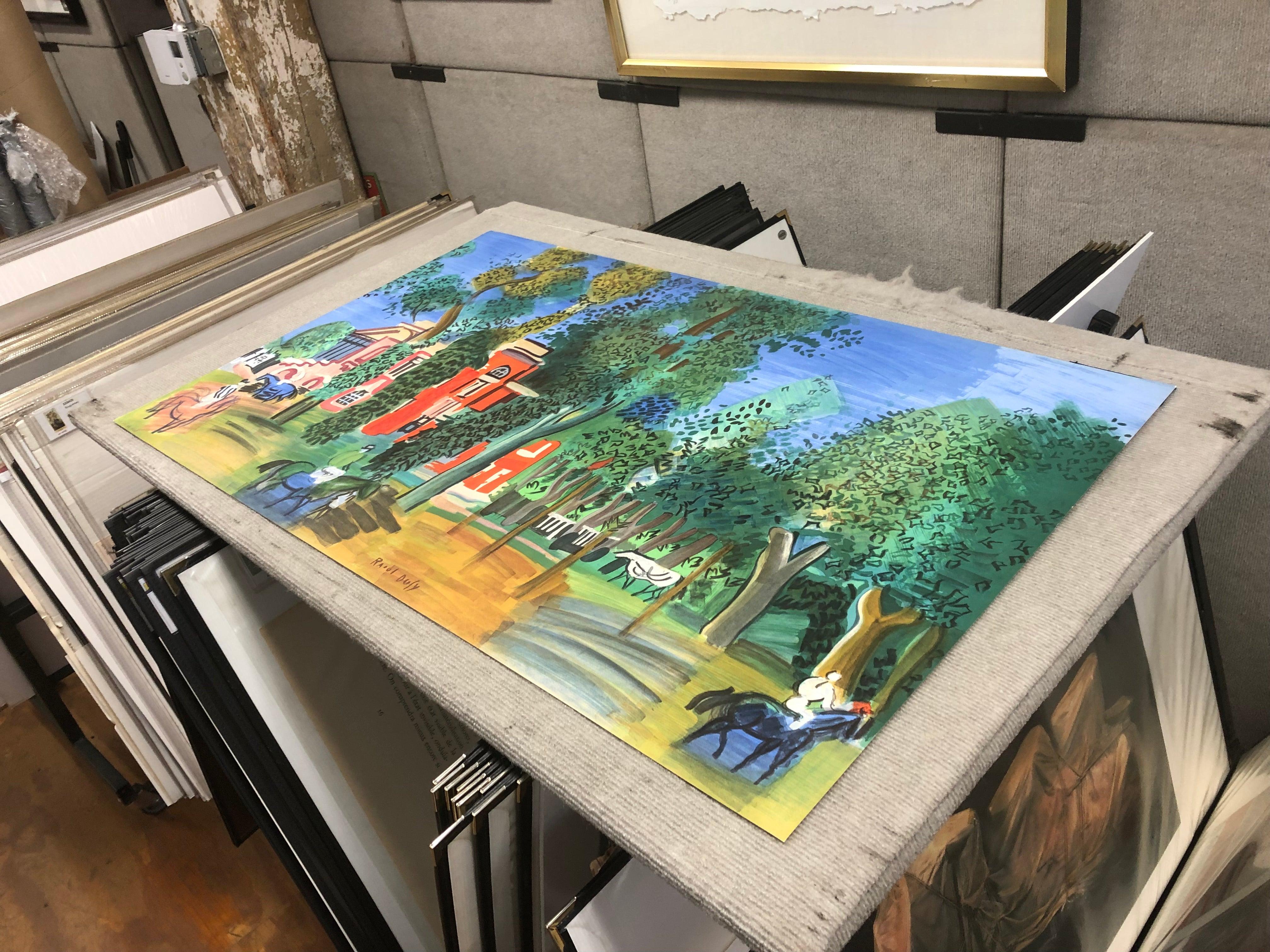 Raoul Dufy 'Paddock-Deauville' 1960- Litografía en venta 3