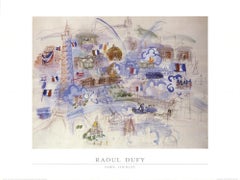 Raoul Dufy "París, 14 de julio" 1989- Cartel