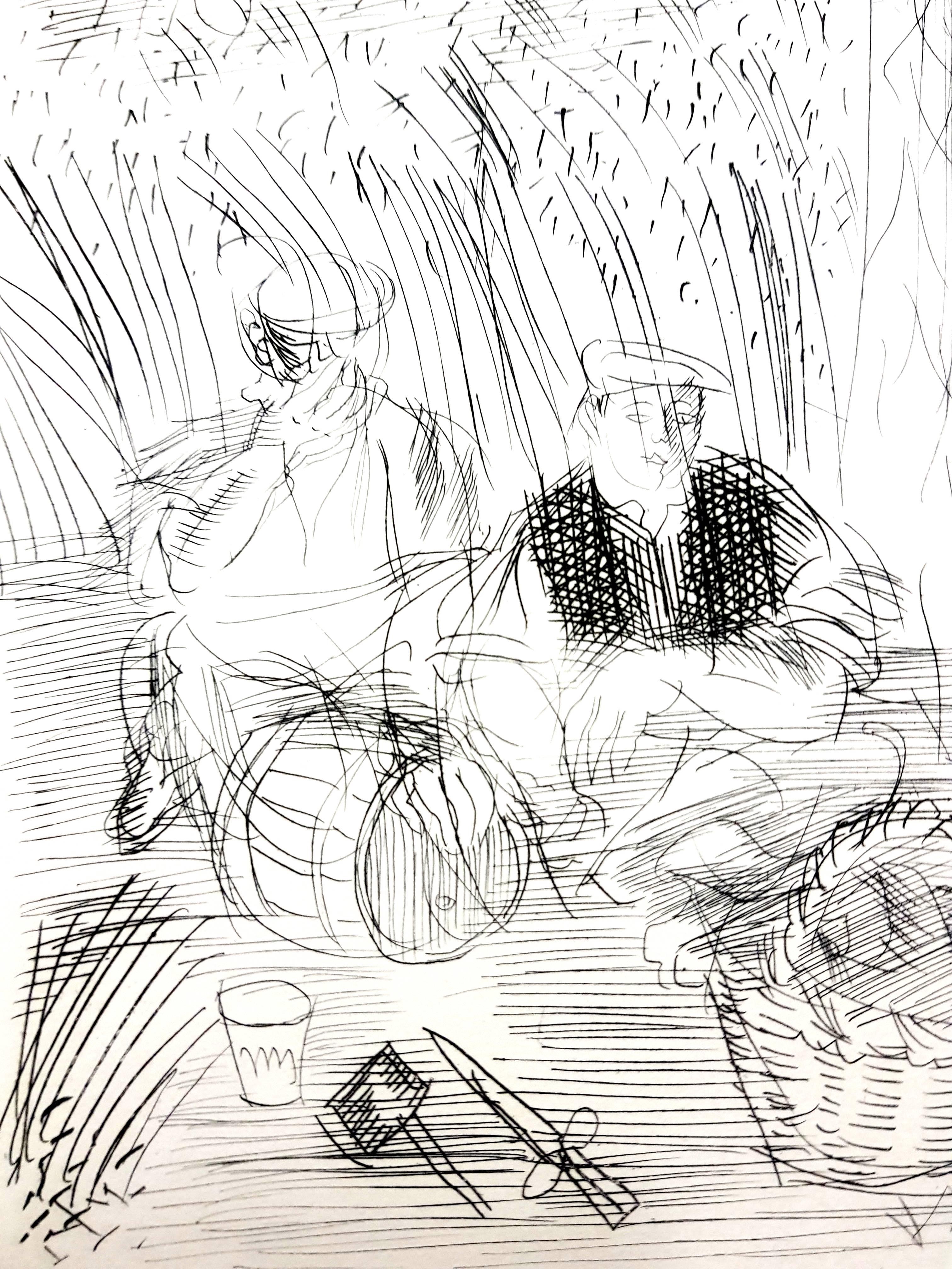 Raoul Dufy - Paysan - Grabado original en venta 1