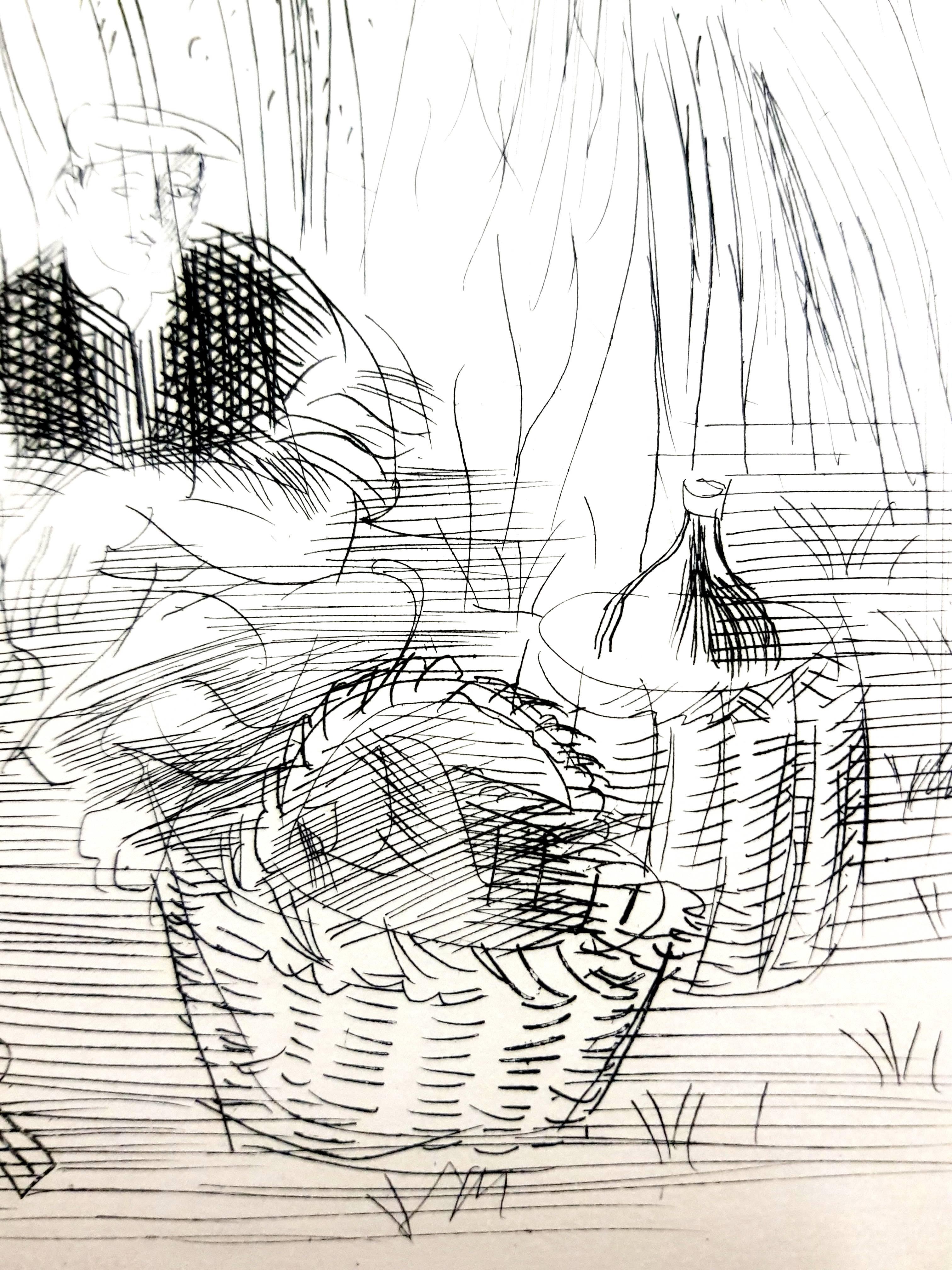 Raoul Dufy - Paysan - Original-Radierung im Angebot 3