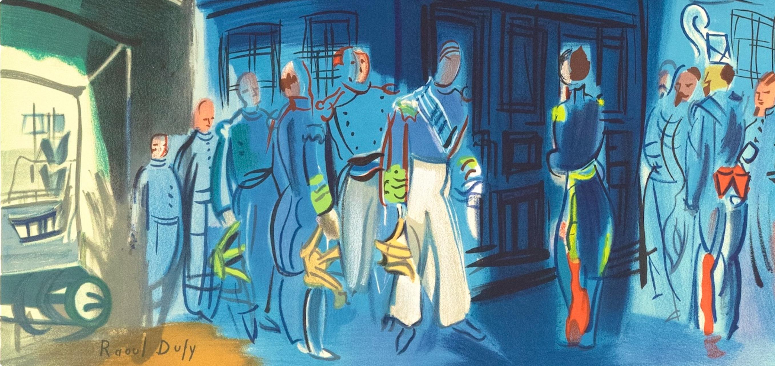 Raoul Dufy, Empfang eines englischen Admirals auf einem französischen Schiff, 1969 (after) im Angebot 1