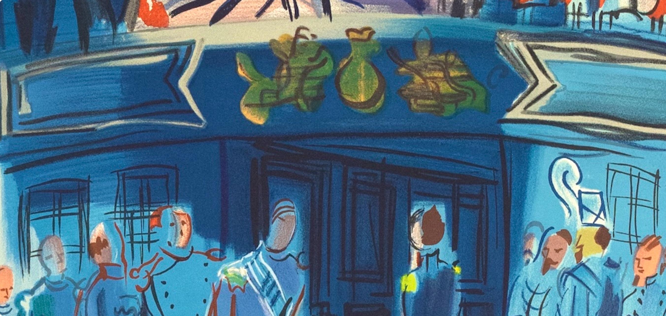 Raoul Dufy, Empfang eines englischen Admirals auf einem französischen Schiff, 1969 (after) im Angebot 5
