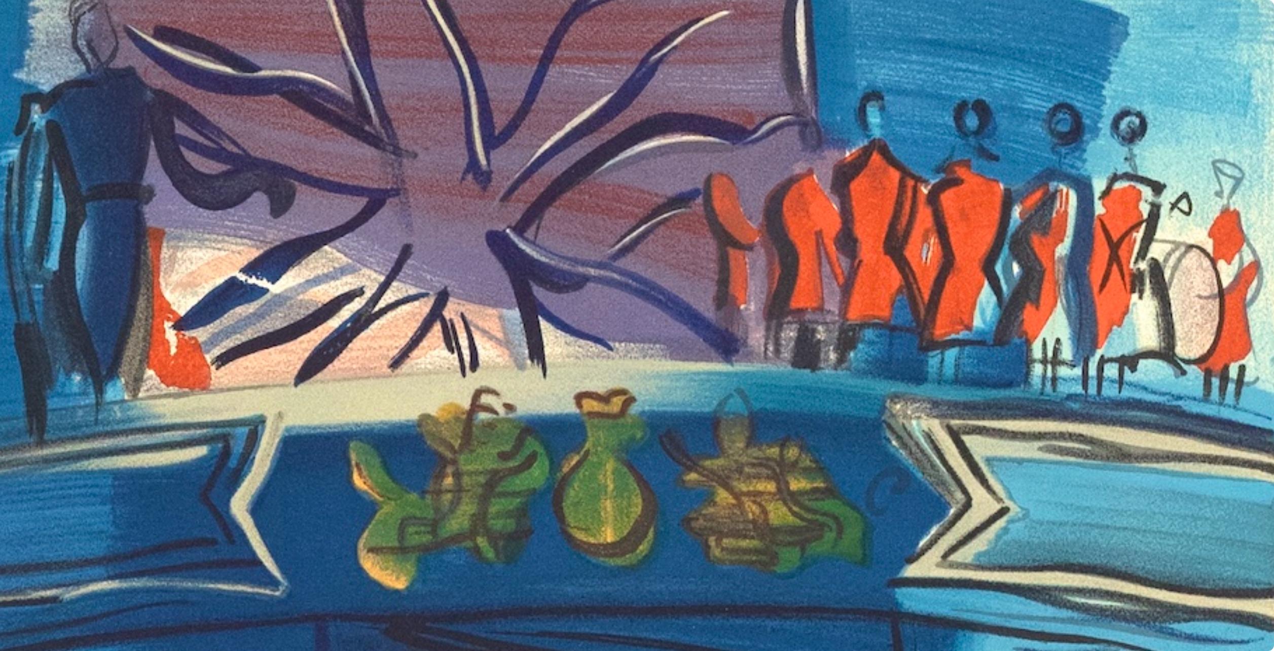 Raoul Dufy, Empfang eines englischen Admirals auf einem französischen Schiff, 1969 (after) im Angebot 6