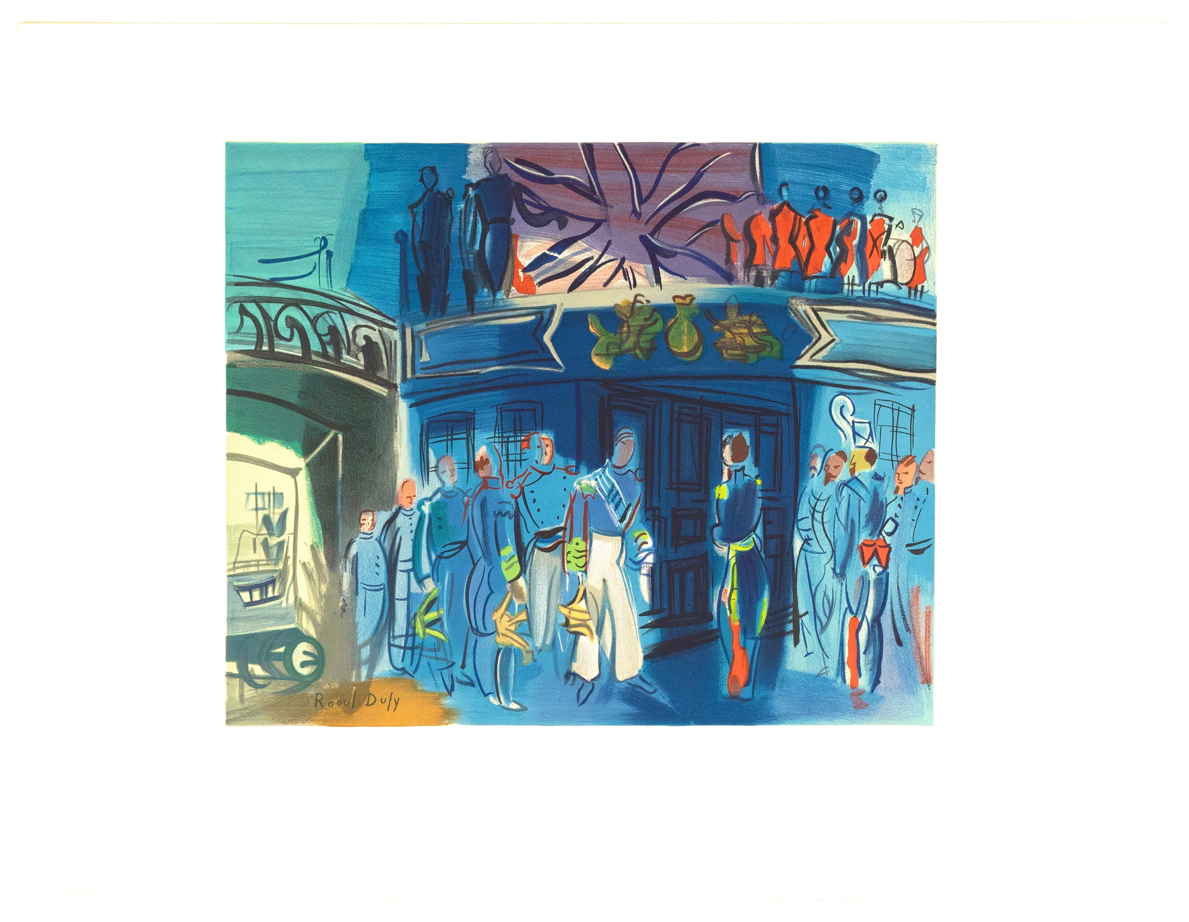 Raoul Dufy, Empfang eines englischen Admirals auf einem französischen Schiff, 1969 (after) im Angebot 7