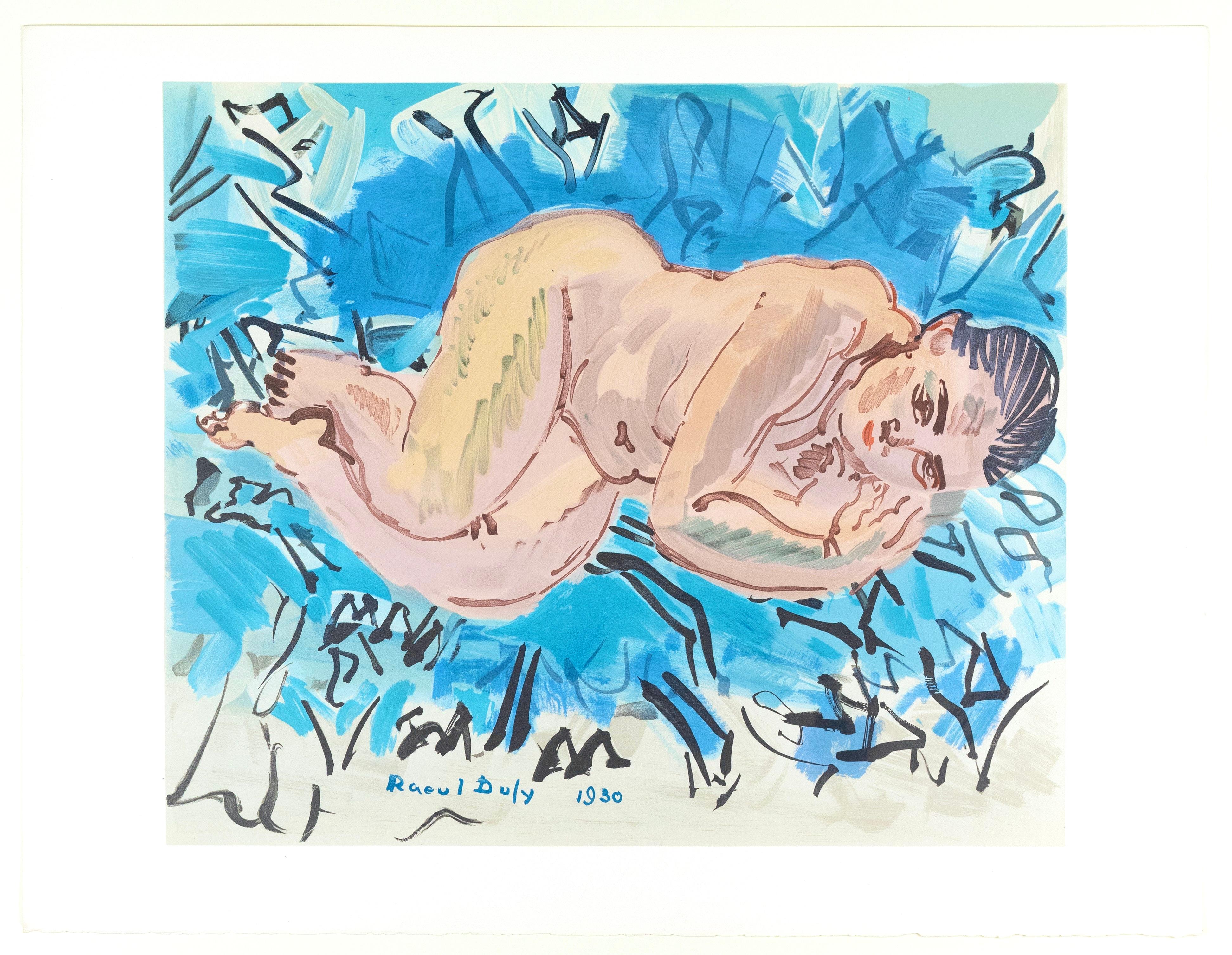 Raoul Dufy, Reclining Nude, from Raoul Dufy, IV, 1969 (after) For Sale 6