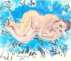 Raoul Dufy, Nudo disteso, da Raoul Dufy, IV, 1969 (after) Raoul Dufy