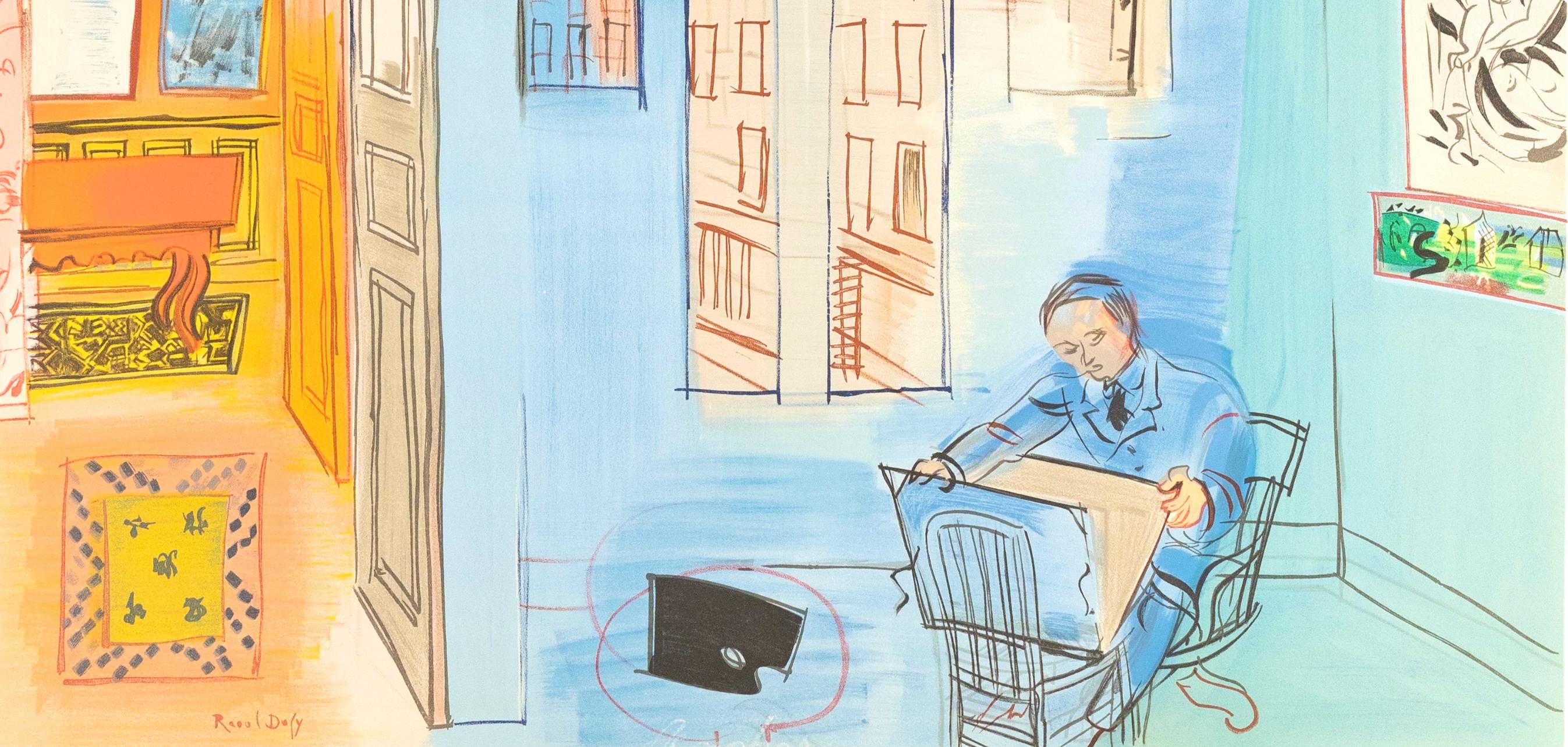 Raoul Dufy, The Studio on Impasse Guelma, from Raoul Dufy, IV, 1969 (after) For Sale 3