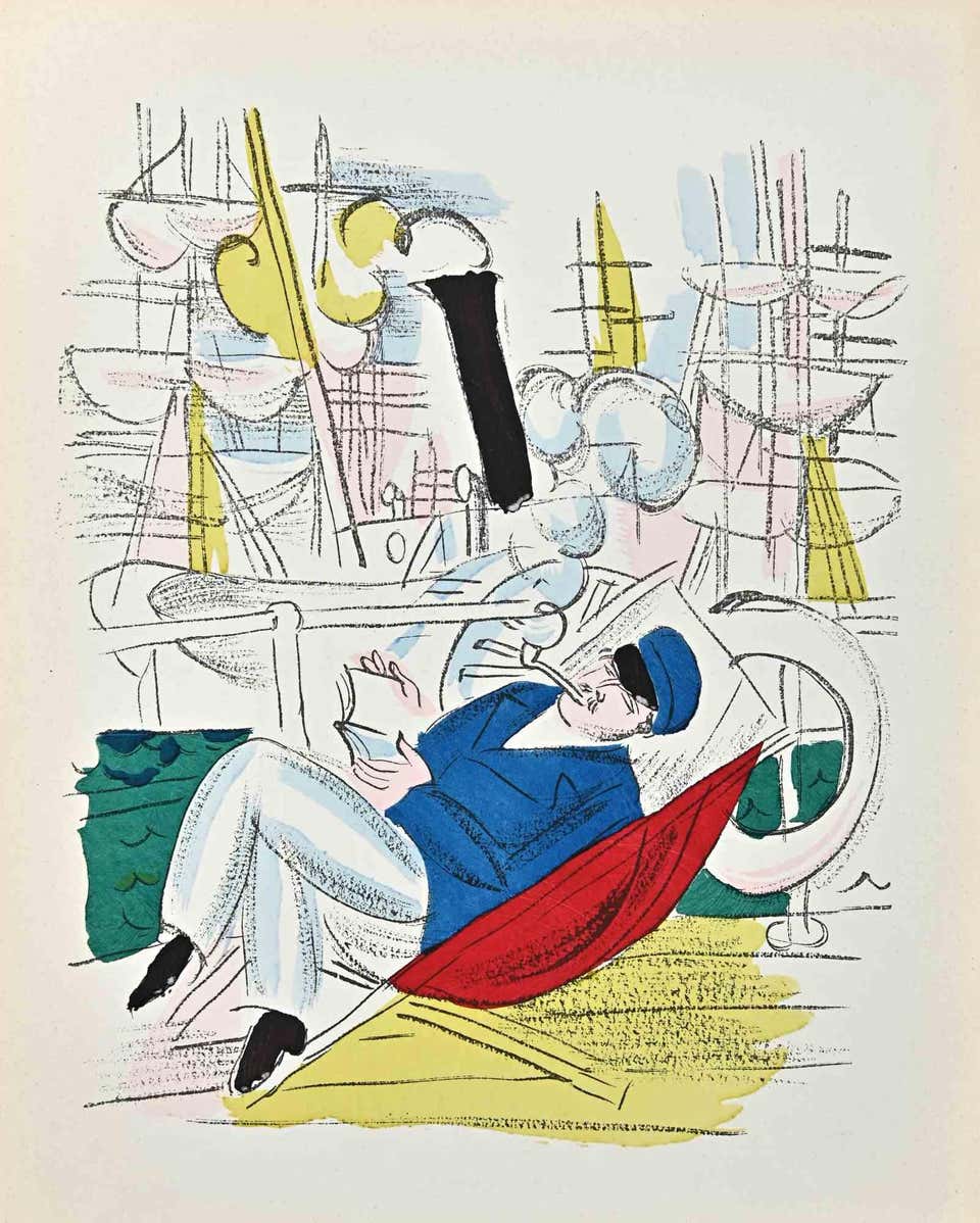 Raoul Dufy Ville de Nice Reliures et Estampes Francaises For Sale at
