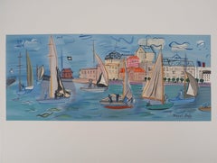 Vintage Sailboats - Lithograph (Mourlot)