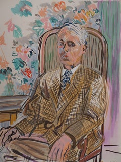 Self-Portrait (The Artist in a Armchair) - Original Lithograph