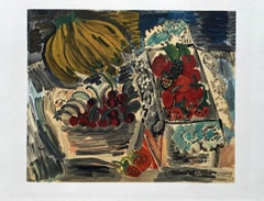 Nature morte aux fruits - Lithographie signée dans la planche (Mourlot)