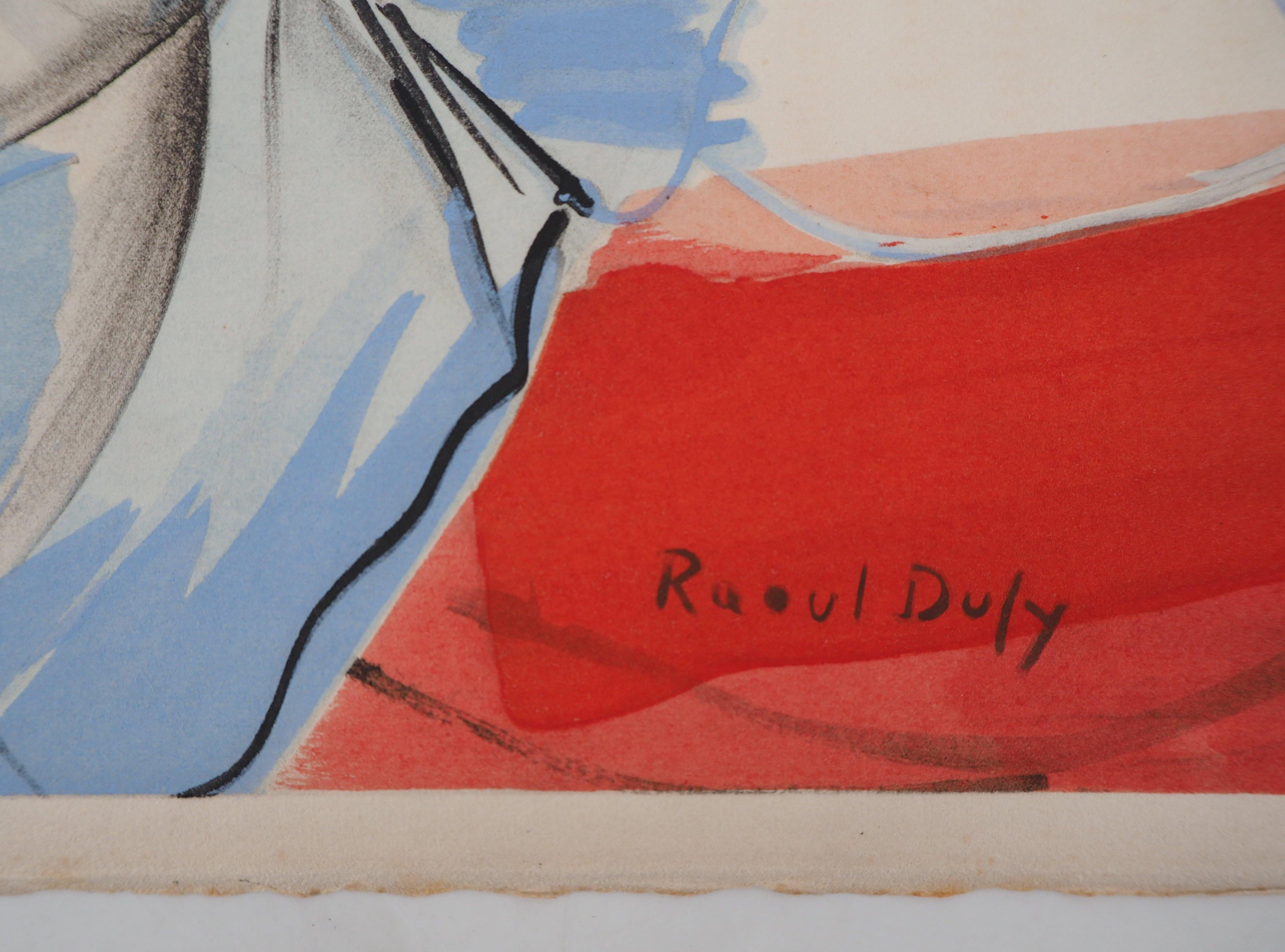 Still-Life with Fruits - Original Lithograph - Print by Raoul Dufy