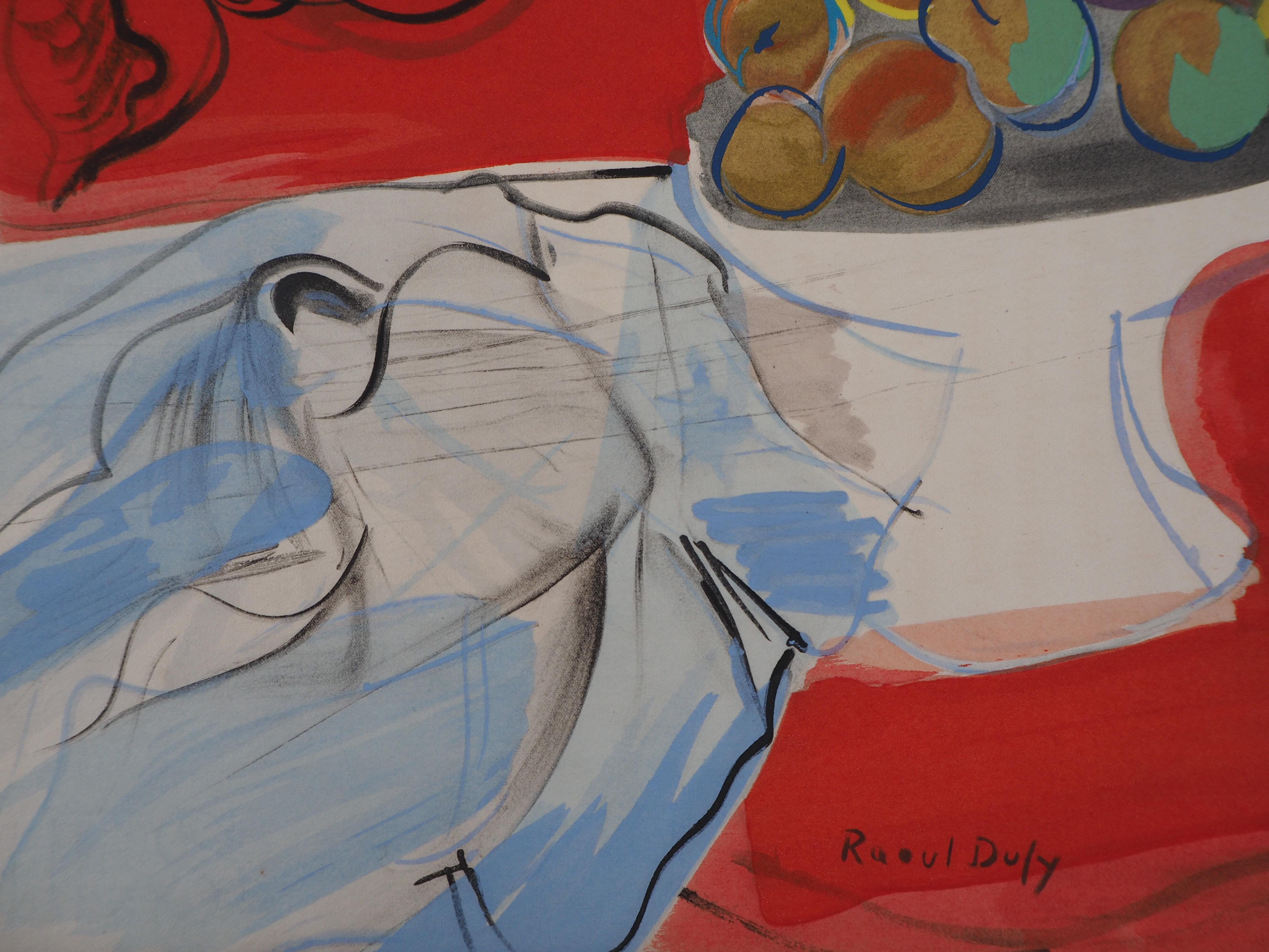 Still-Life with Fruits - Original Lithograph - Modern Print by Raoul Dufy