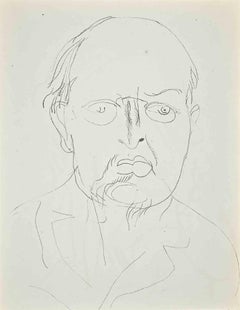 Study for Self-Portrait - Original Lithograph by Raoul Dufy - 1920