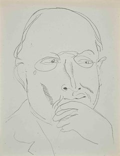 Study for Self-portrait - Original Lithograph by Raoul Dufy - 1920