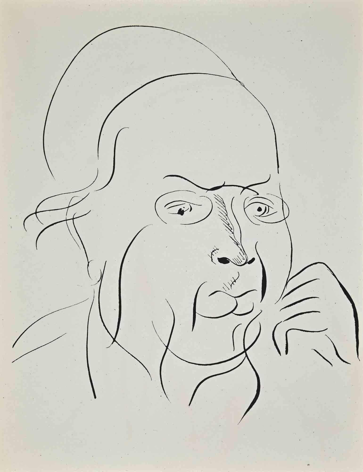Studio per autoritratto è una litografia originale realizzata da Raoul Dufy nel 1930.

Buone condizioni.

Nessuna firma.

Raoul Dufy (3 giugno 1877 - 23 marzo 1953) è stato un pittore fauvista francese, fratello di Jean Dufy. An He sviluppò uno