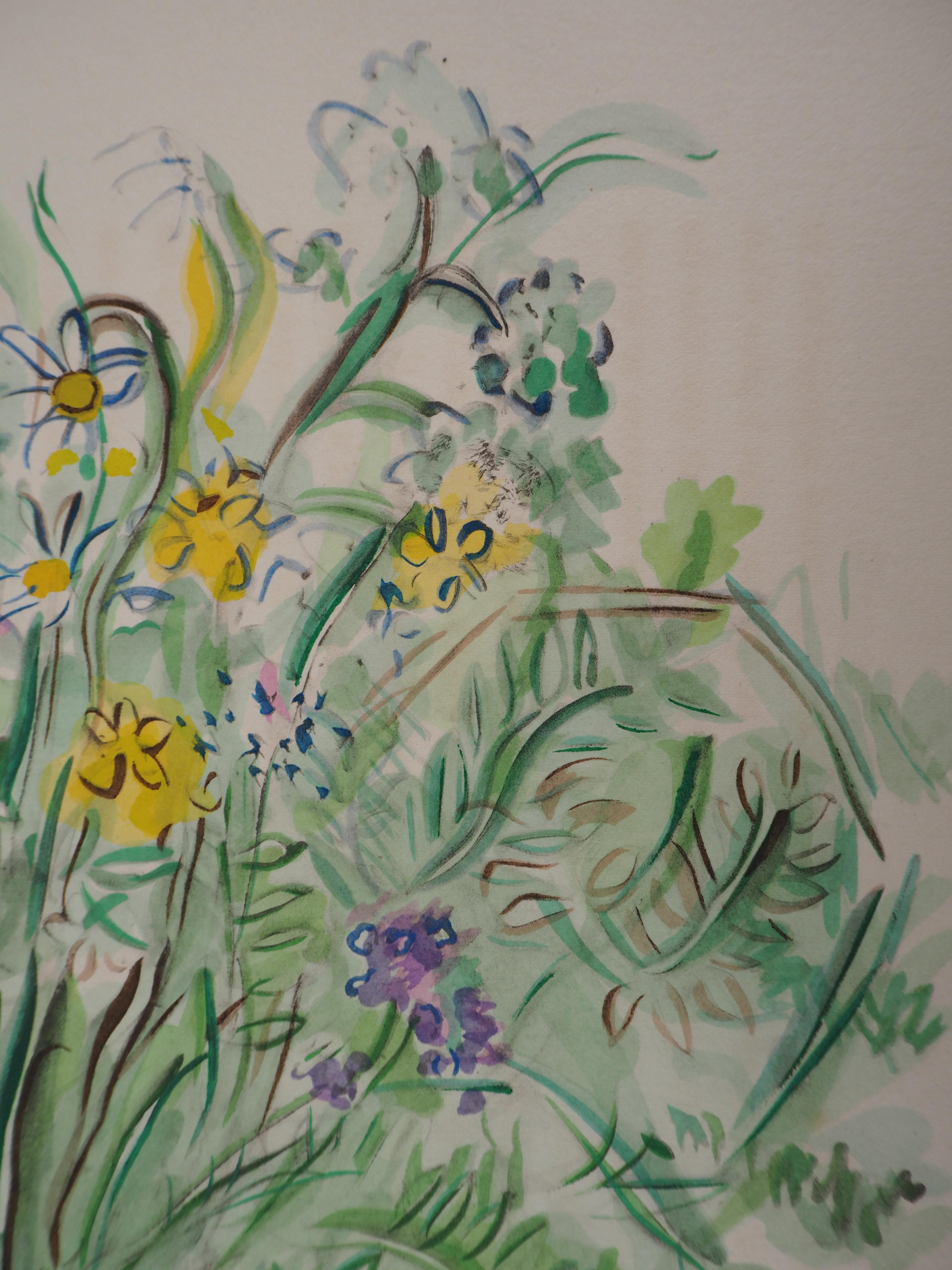 Raoul Dufy
Giardino estivo: un mazzo di fiori, 1953

Litografia originale con acquerello stencil
Con firma stampata nel piatto
Su pergamena Arches
28 x 38 cm (circa 11 x 15 pollici)

Condizioni eccellenti