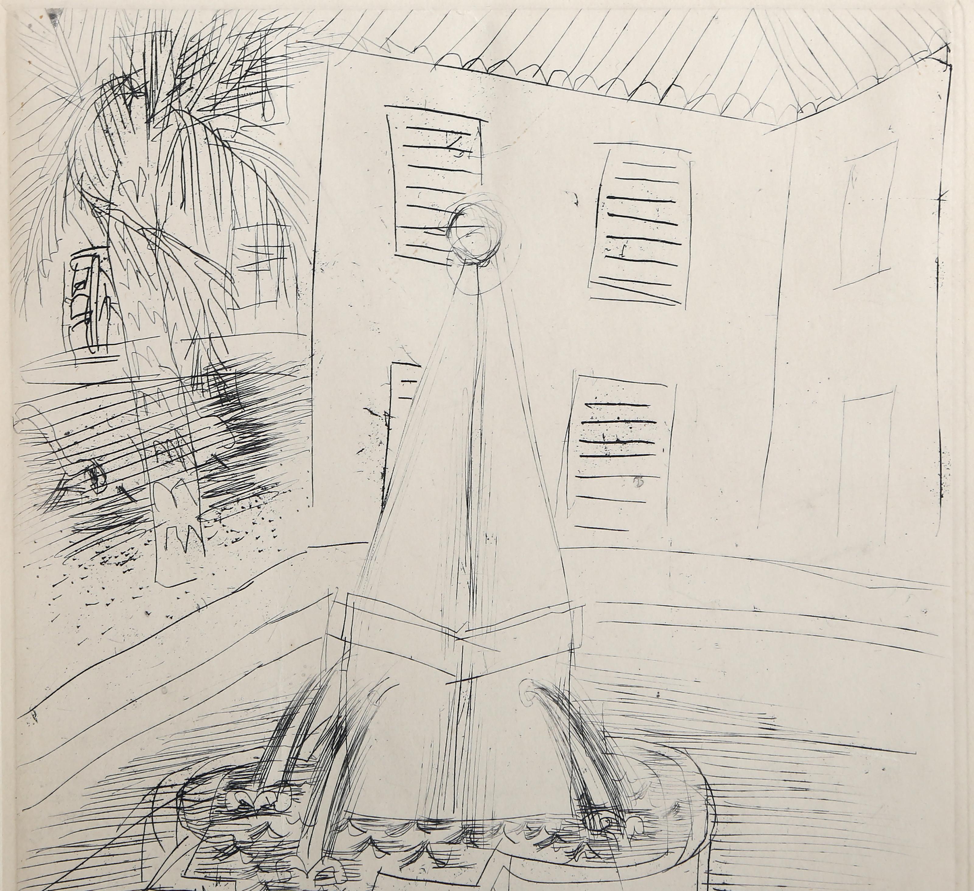 La Fuente de Venecia, aguafuerte de Raoul Dufy en venta 3