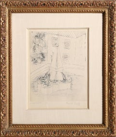 The Fountain of Venice, Etching by Raoul Dufy