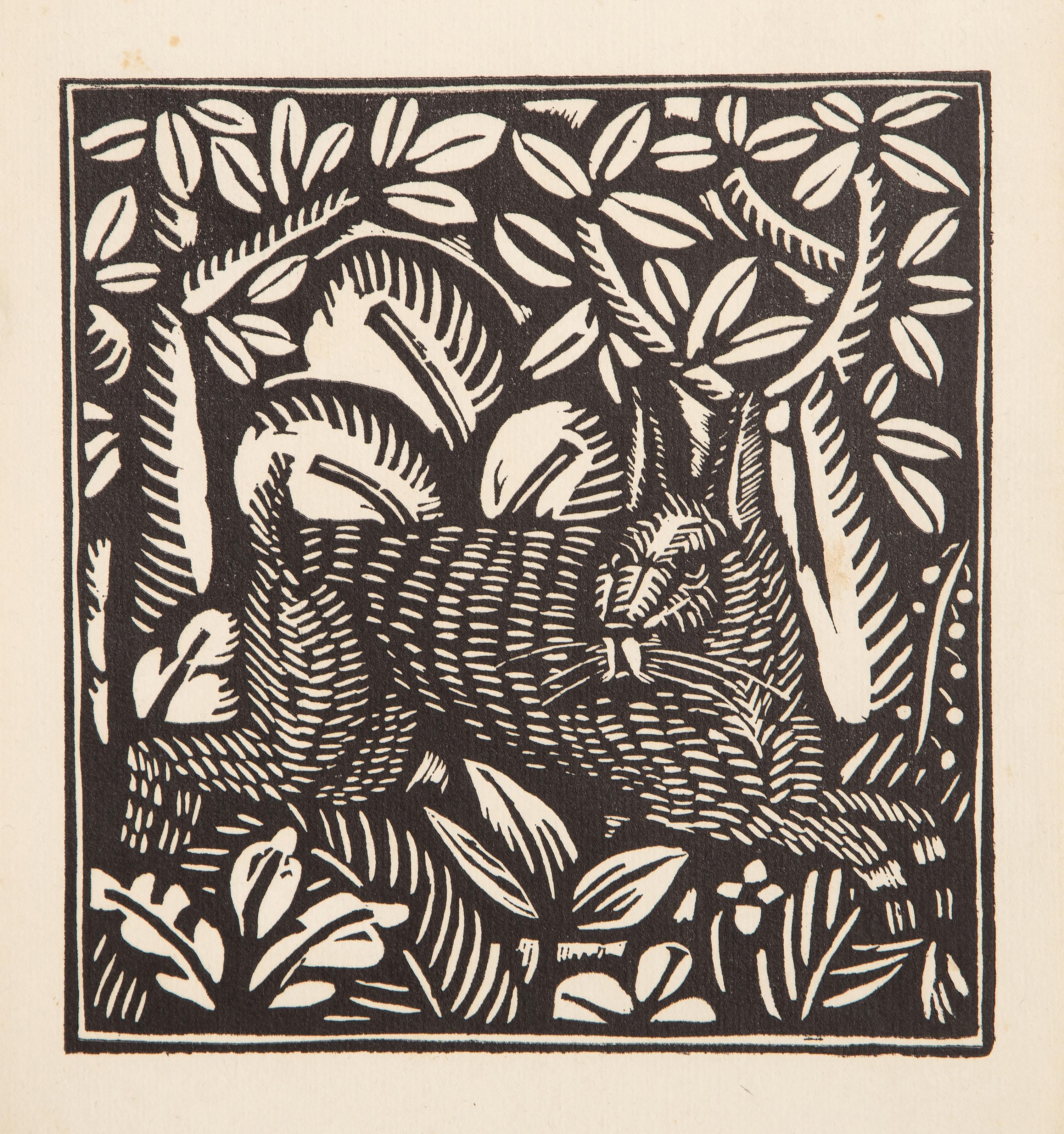  Raoul Dufy, Franzose (1877 - 1953) -  Der Hase, Jahr: circa 1920, Medium: Holzschnitt auf dünnem Velin, Bildgröße: 8 x 7,75 Zoll, Größe: 11,5 x 9 Zoll (29,21 x 22,86 cm), Beschreibung: Aus der Sammlung des verstorbenen Larry Saphire.