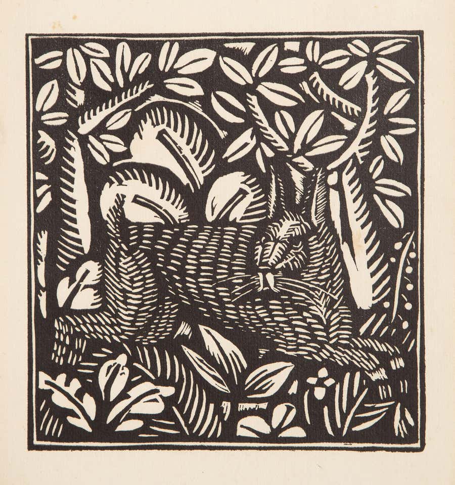 The Hare, Impressionist Woodblock Print by Raoul Dufy