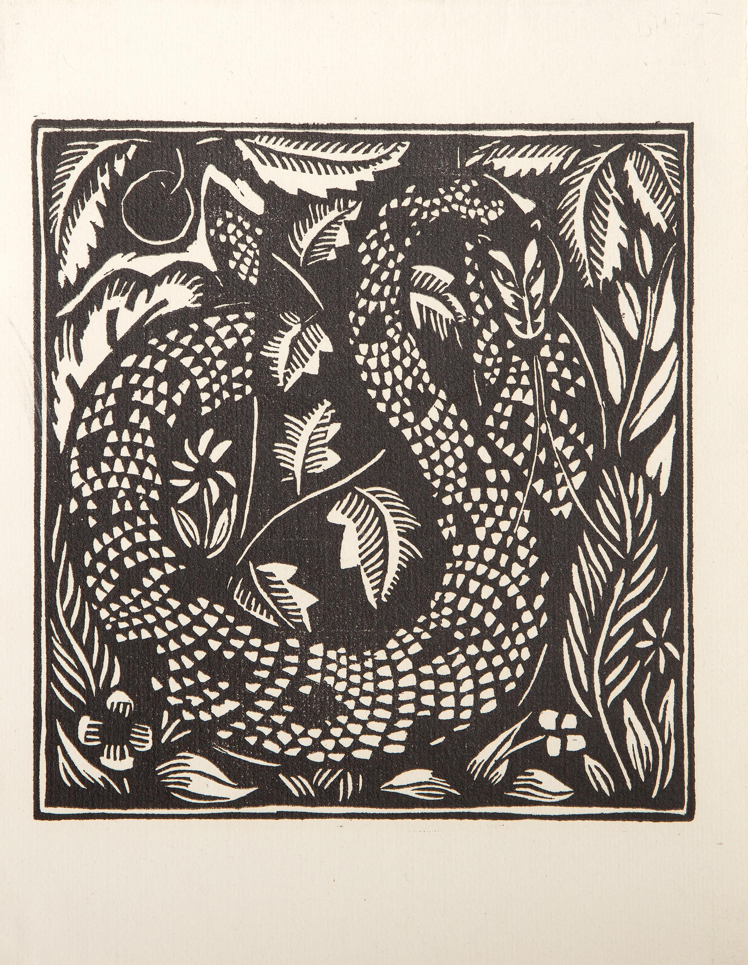 Il serpente, xilografia impressionista di Raoul Dufy in vendita 1