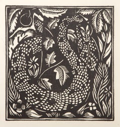 La Serpiente, xilografía impresionista de Raoul Dufy