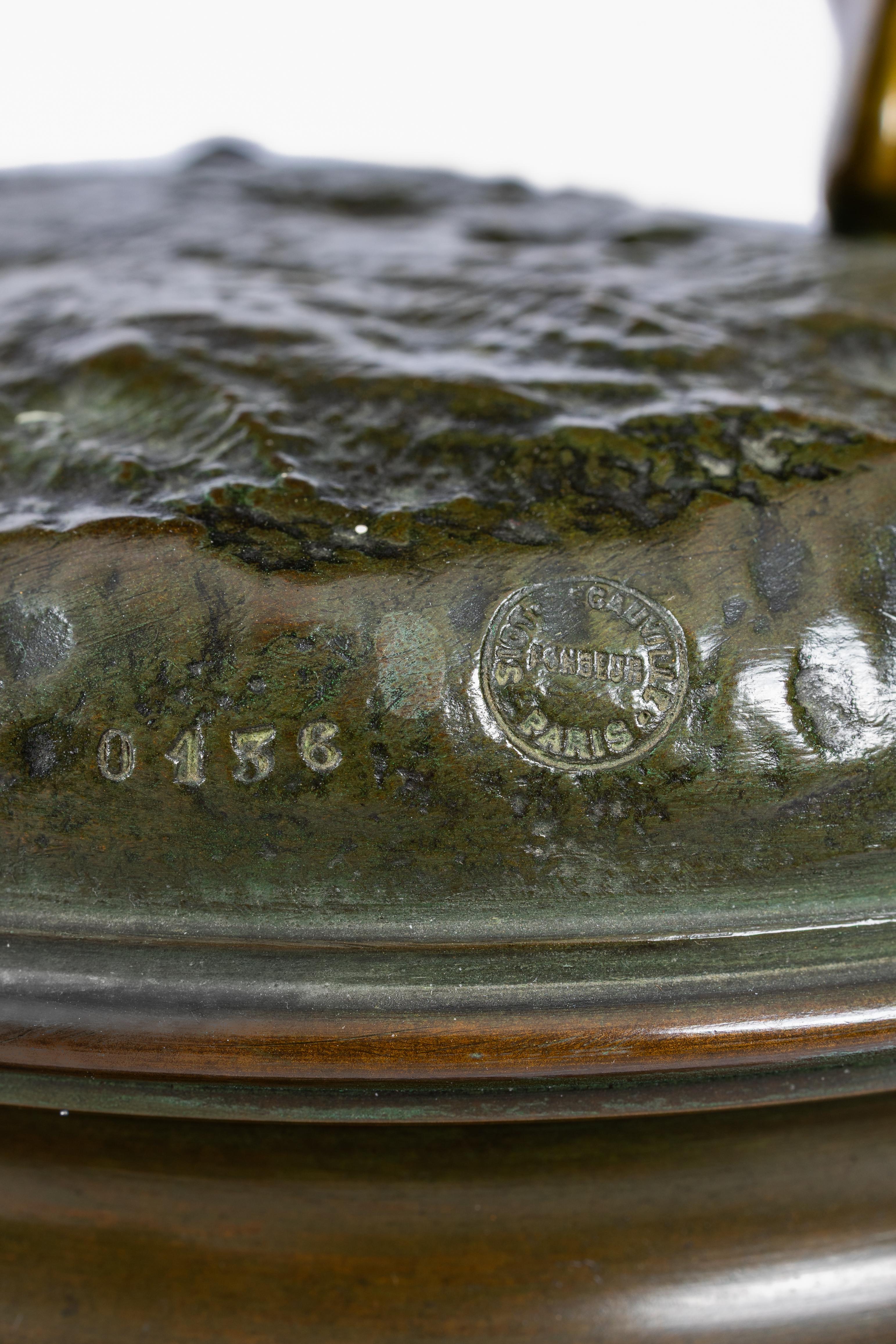 Raoul Larche: bronze sculpture of Jeanne d'Arc in vendita 1