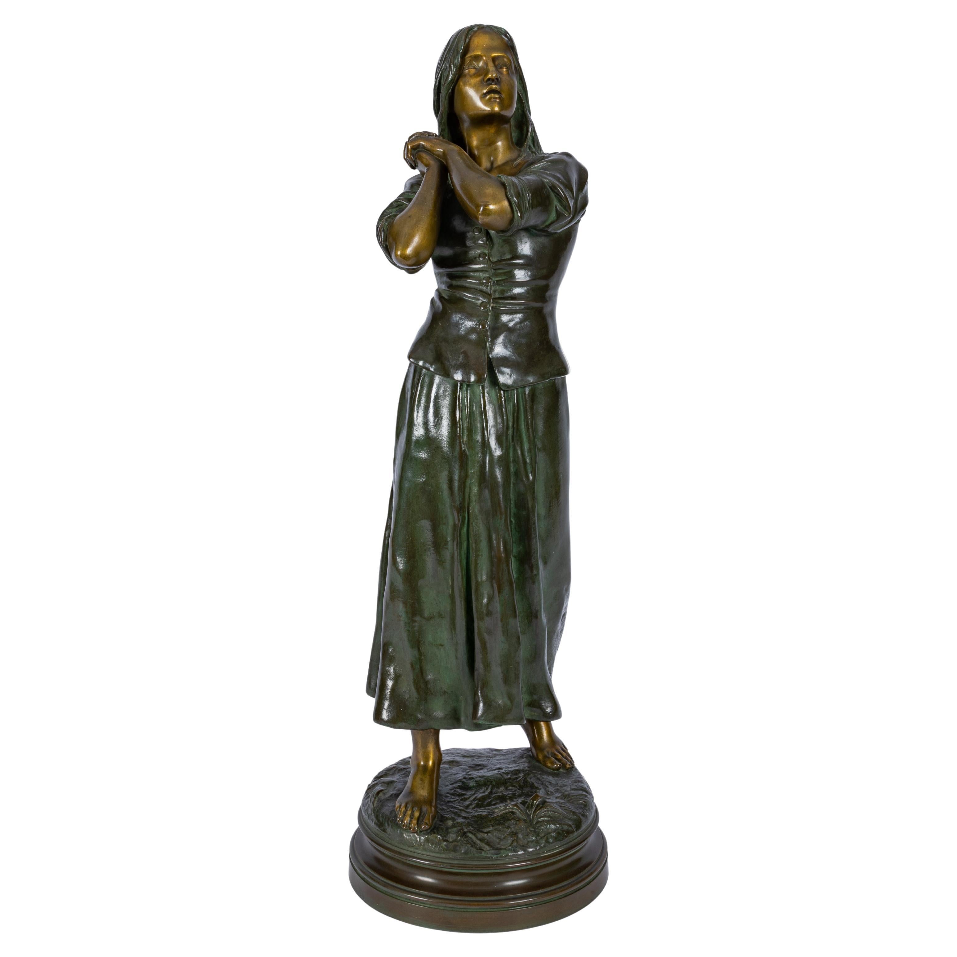 Raoul Larche: bronze sculpture of Jeanne d'Arc