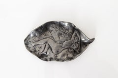 Raoul Larche, Cuchara vintage, Vide Poche, Prueba en fundición de estaño, Firmado