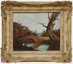 Raoul Millais (1901-1999) - Olio della metà del XX secolo, Un giorno sul fiume