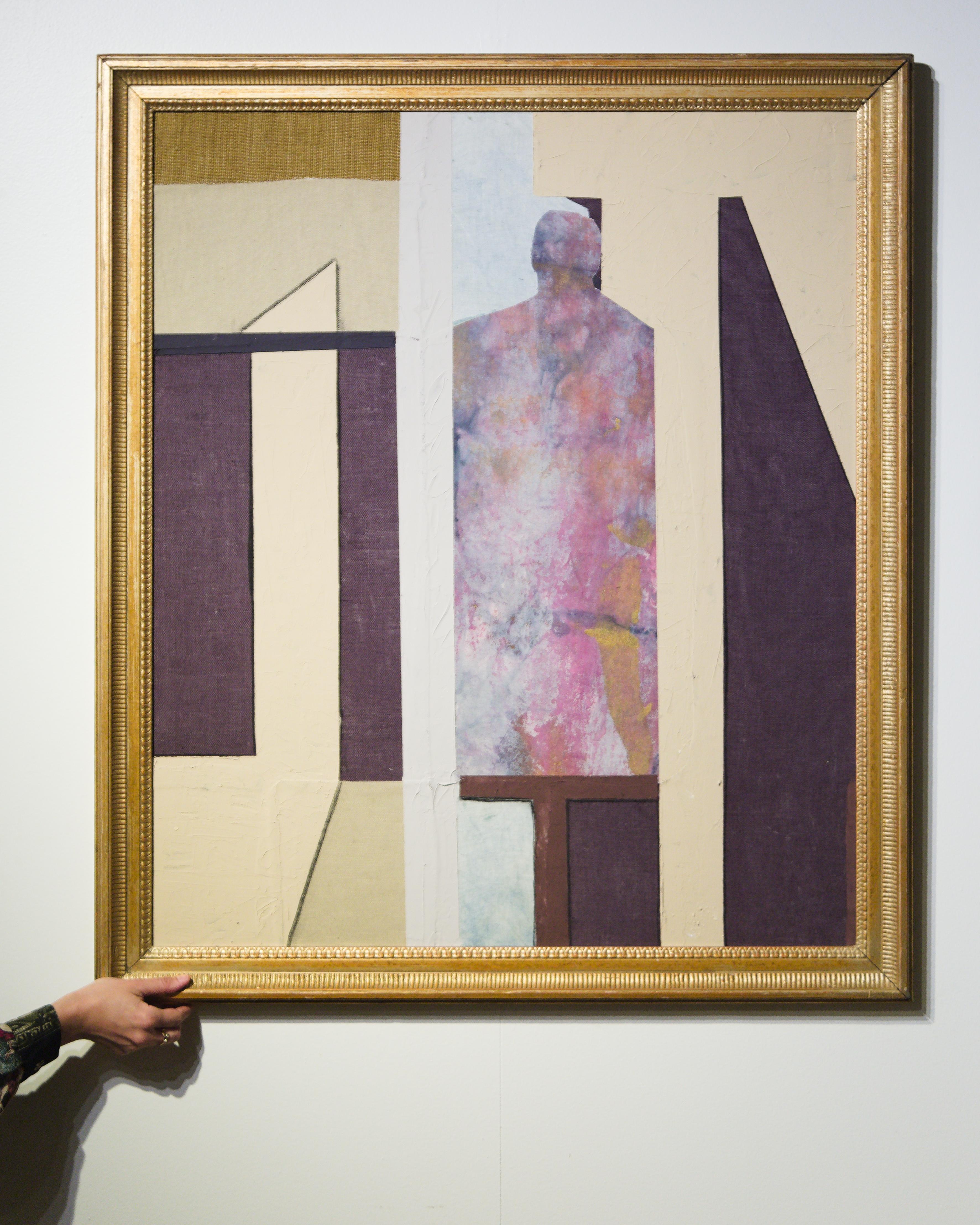 American Raoul Morren, Assembled Fragments Mixed-Media Wall