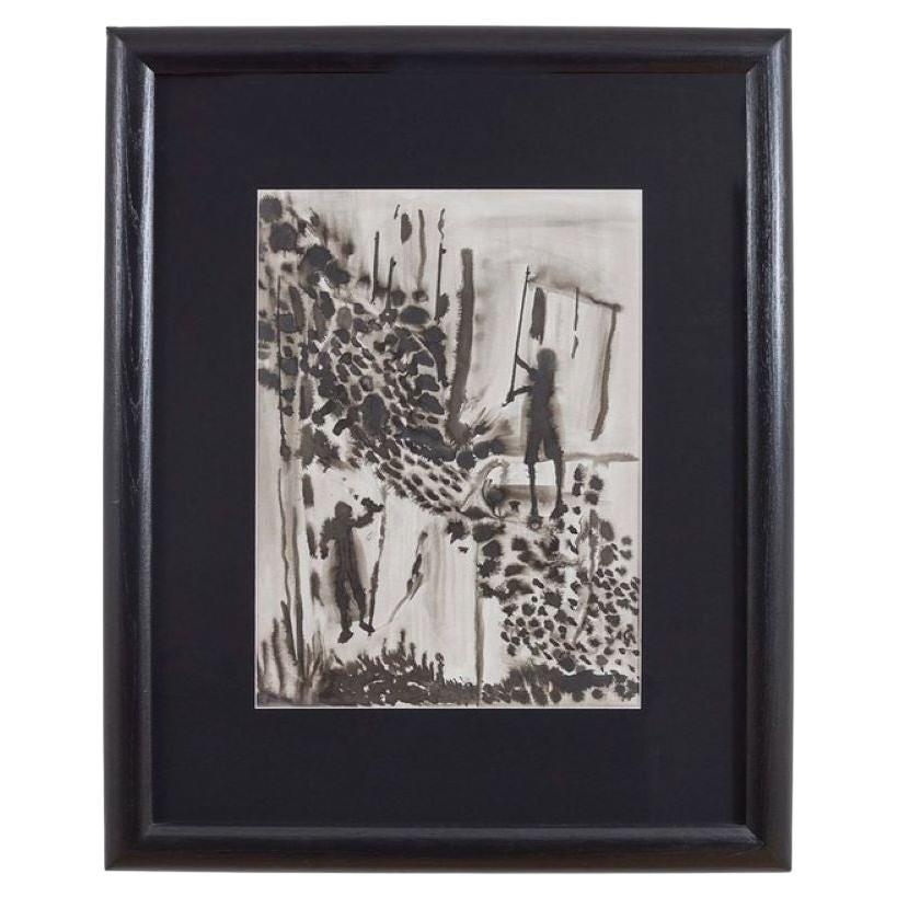 Raoul Morren, India Ink Wall Art