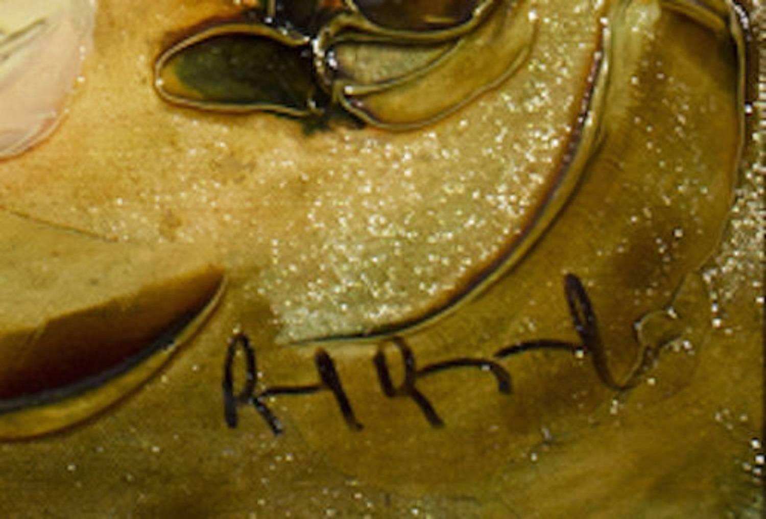 Jüdische Hochzeit Chuppah Scence, Judaica (Braun), Figurative Painting, von Raoul Raymond