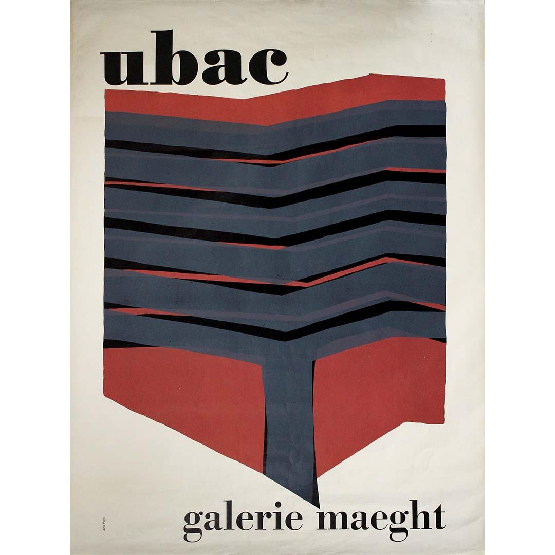 Affiche d
exposition originale de 1978 de Raoul Ubac - Galerie Maeght