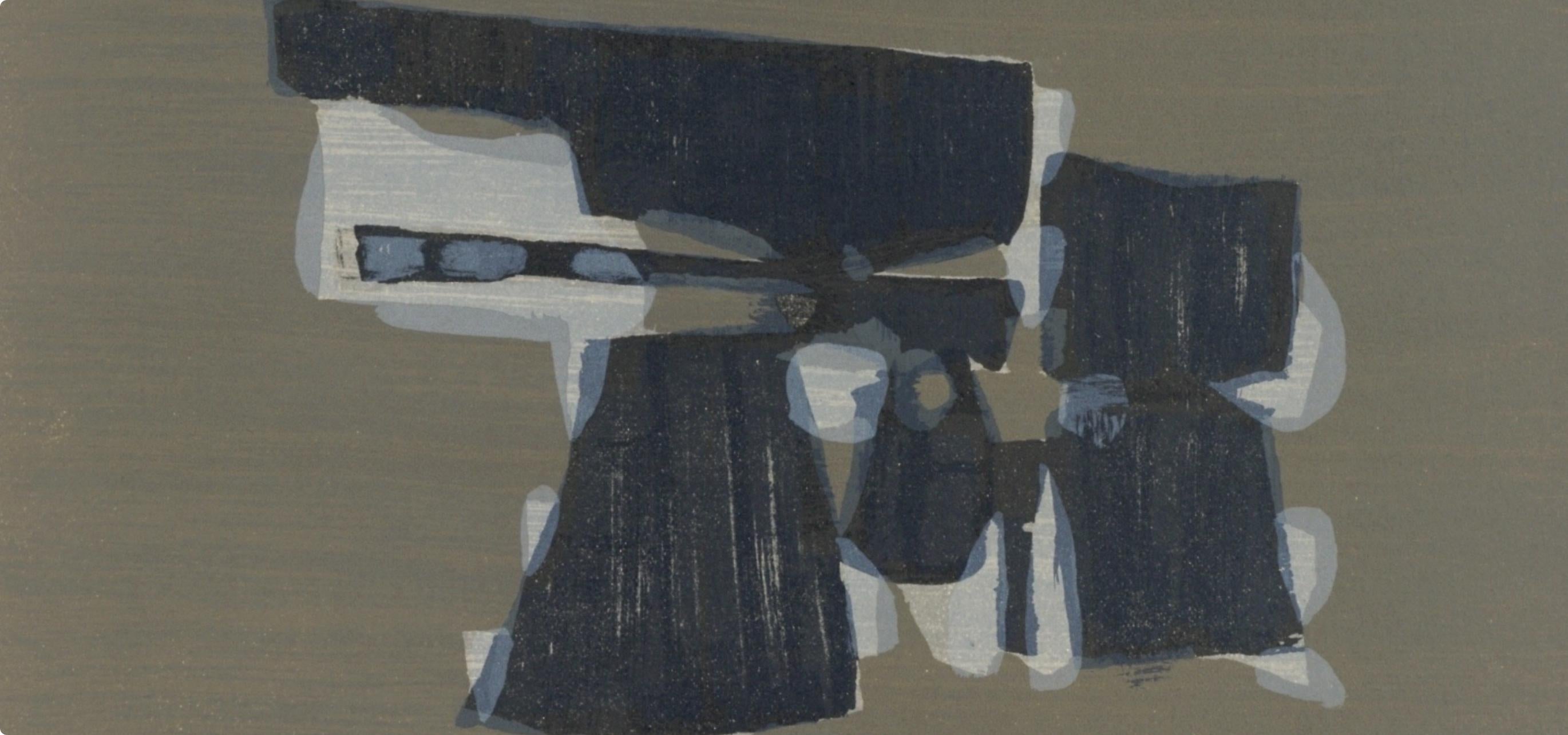 Charrue, L'Hommage à Georges Braque, Derrière le miroir – Print von Raoul Ubac
